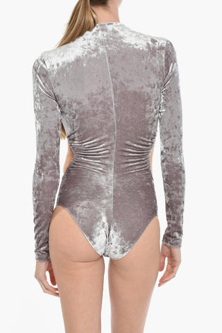 Body In Ciniglia A Maniche Lunghe Con Cutout