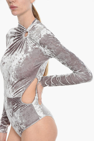 Body In Ciniglia A Maniche Lunghe Con Cutout