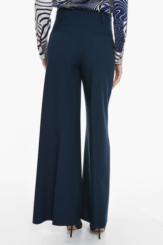 High-Waist Straight-Fit Trousers