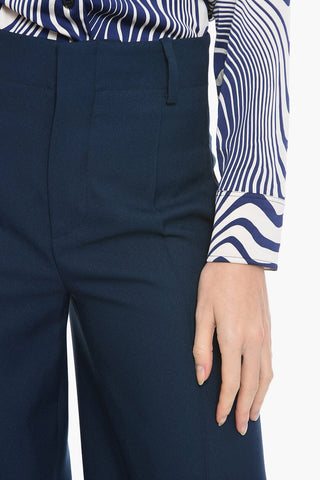 High-Waist Straight-Fit Trousers