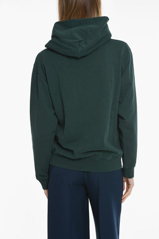 Brushed Cotton Hoodie with Printed Logo