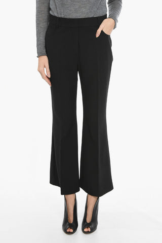Pantaloni in Misto Lana con Pinces Frontali