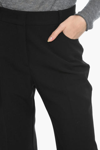 Pantaloni in Misto Lana con Pinces Frontali