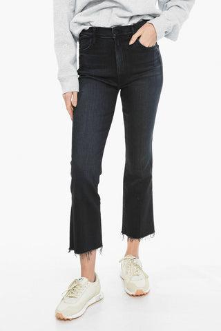 Stretch Denim THE HUSTLER Jeans with Frayed Hem 21cm