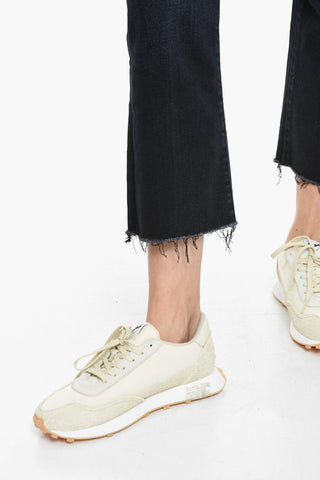 Stretch Denim THE HUSTLER Jeans with Frayed Hem 21cm