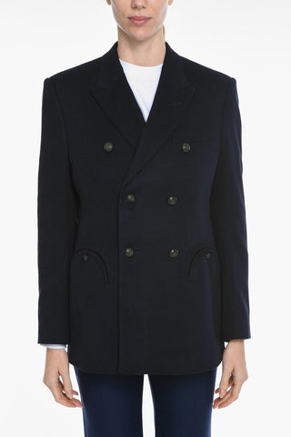 Peak Lapel Double-breasted MYSTERE Blazer