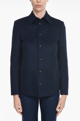 Cappotto In Lana Sfoderata