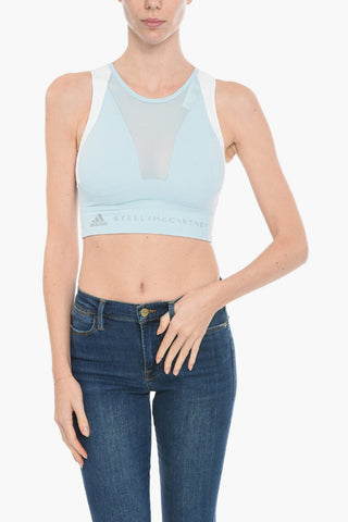 ADIDAS Training Cropped Top with Mesh Detail