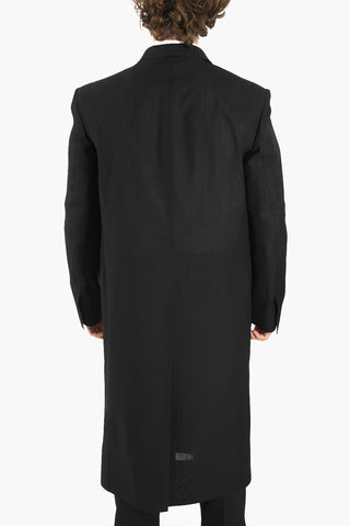 Cappotto Spalmato in Misto Lana