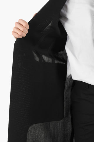 Cappotto Spalmato in Misto Lana