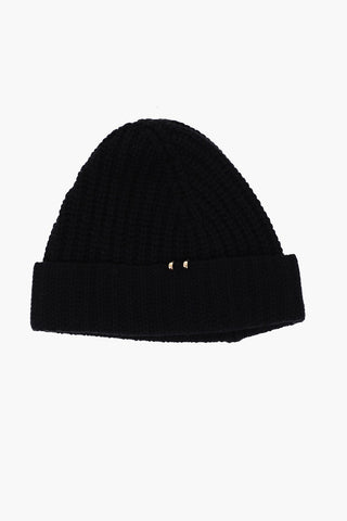 Beanie BIBI in Cashmere con Dettagli Dorati