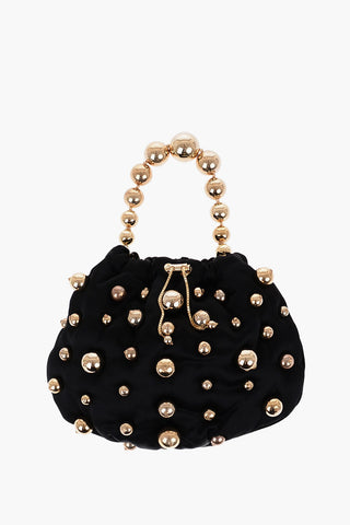 All-Over Golden Details Shoulder Bag