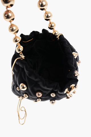 All-Over Golden Details Shoulder Bag