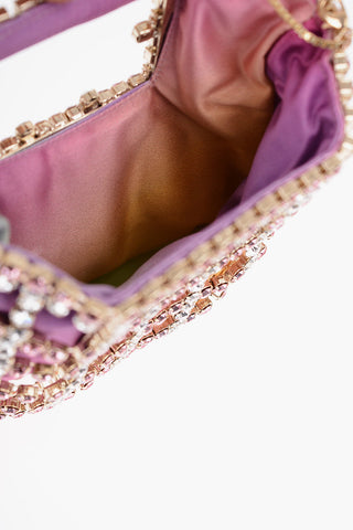 Gradiend-Effect BOREALE Tote Bag with Jewels