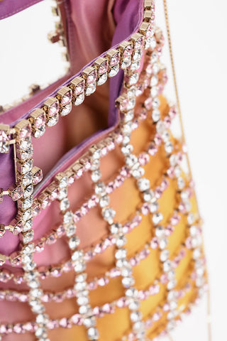 Gradiend-Effect BOREALE Tote Bag with Jewels