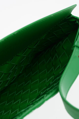 Patent Leather Shoulder Bag with Braided Design