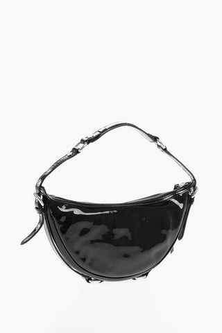 Borsa a Spalla GIB In Pelle Lucida con Dettagli Borchie