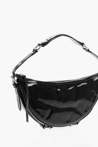 Borsa a Spalla GIB In Pelle Lucida con Dettagli Borchie