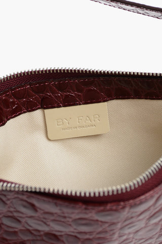 Crocodile- Effect Leather RACHEL Shoulder Bag