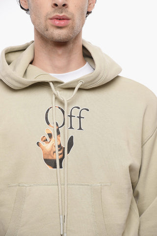Felpa Hoodie CARAVAGGIO HAND in Cotone