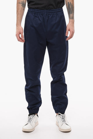 Cuffed CASUAL Cotton Pants with Elastic Wasitband