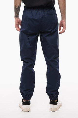 Cuffed CASUAL Cotton Pants with Elastic Wasitband
