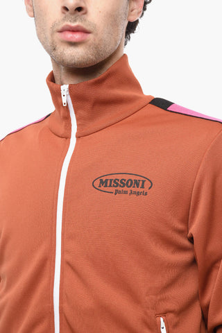 MISSONI Felpa Mock Neck con Bande a Contrasto