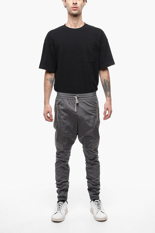 Zipped Ankle Nylon Stirrup Joggers