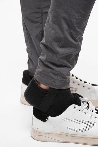 Zipped Ankle Nylon Stirrup Joggers