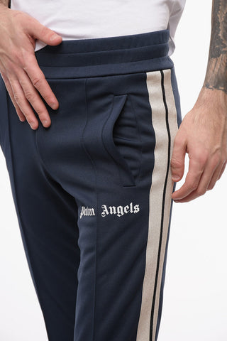 Joggers in Nylon con Zip alla Caviglia e Bande a Contrasto