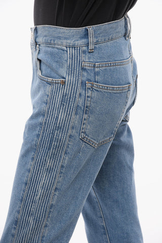 Tapered-Fit Jeans with Side Details 17cm