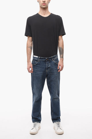 Jeans THE REBEL Regular Fit con Cuciture a Vista 18cm