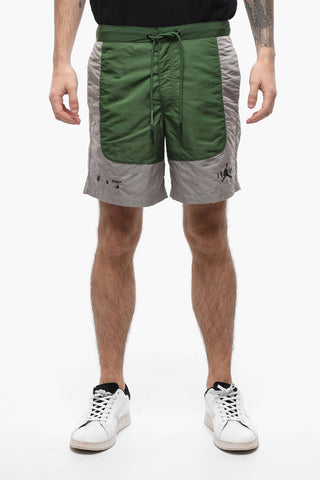 JORDAN X OFF-WHITE Two Tone Nylon Track Shorts