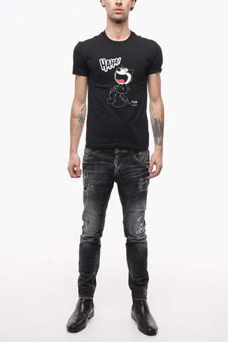 FELIX THE CAT Printed T-shirt with Crewneck