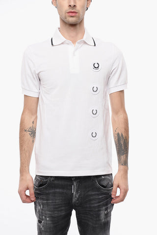 FRED PERRY X RS Cotton Polo with Logo Patches
