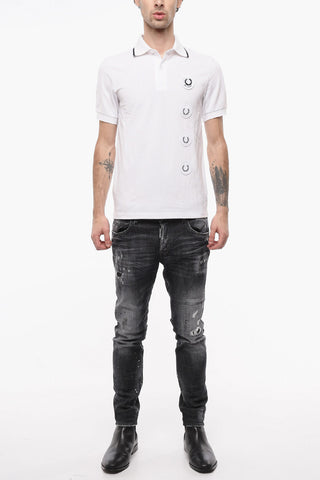 FRED PERRY X RS Cotton Polo with Logo Patches