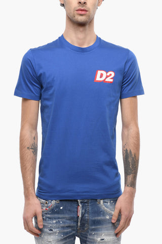 Solid-Color T-Shirt with D2 Print