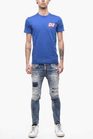 Solid-Color T-Shirt with D2 Print