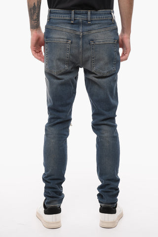 Slim Fit Distressed Jeans 15cm