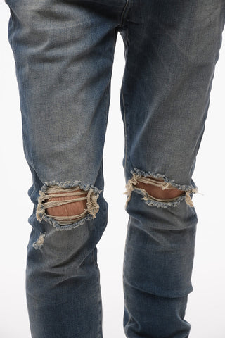 Slim Fit Distressed Jeans 15cm