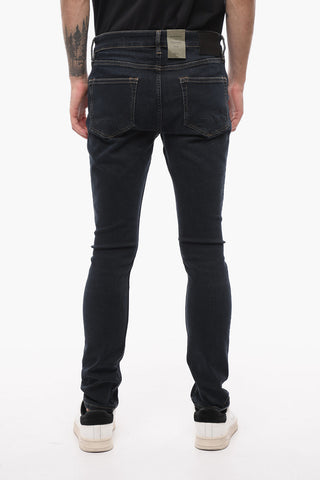 Jeans Cigarette DAMAGED A Lavaggio Scuro 15cm