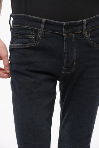 Jeans Cigarette DAMAGED A Lavaggio Scuro 15cm