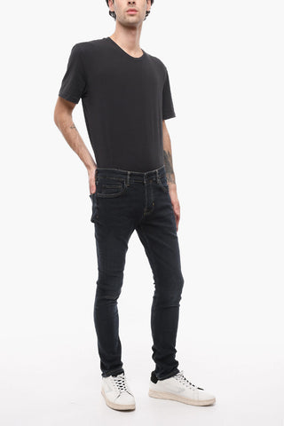Jeans Cigarette DAMAGED A Lavaggio Scuro 15cm