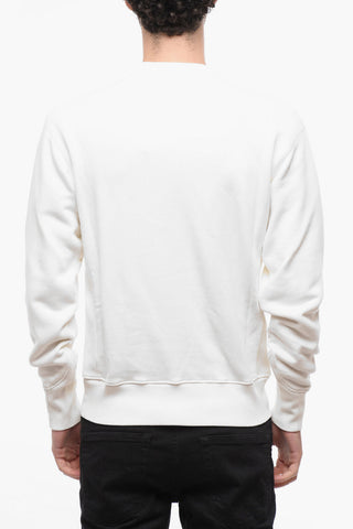 Felpa Girocollo /21 in Cotone con Logo Ricamato