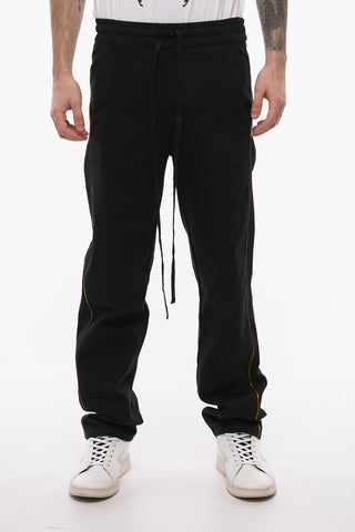 Cotton Twill Pants with Lurex Side Bands
