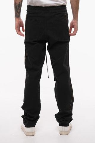 Cotton Twill Pants with Lurex Side Bands