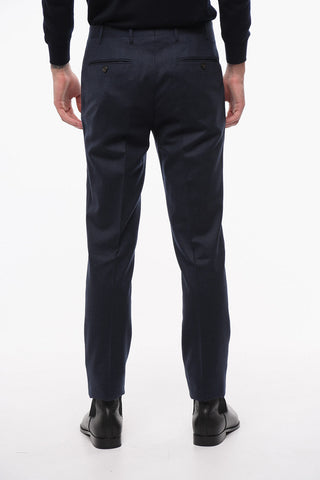 Virgin Wool ACADEMY Pants with Hidden Closure