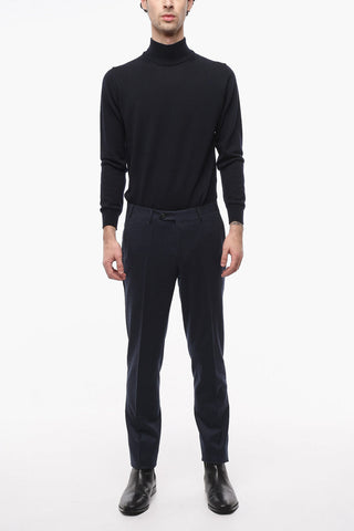 Virgin Wool ACADEMY Pants with Hidden Closure