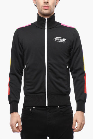 MISSONI Mock Neck Sweatshirt with Contrasting Bands