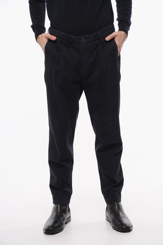 Districk Checked Single Pleat Pants